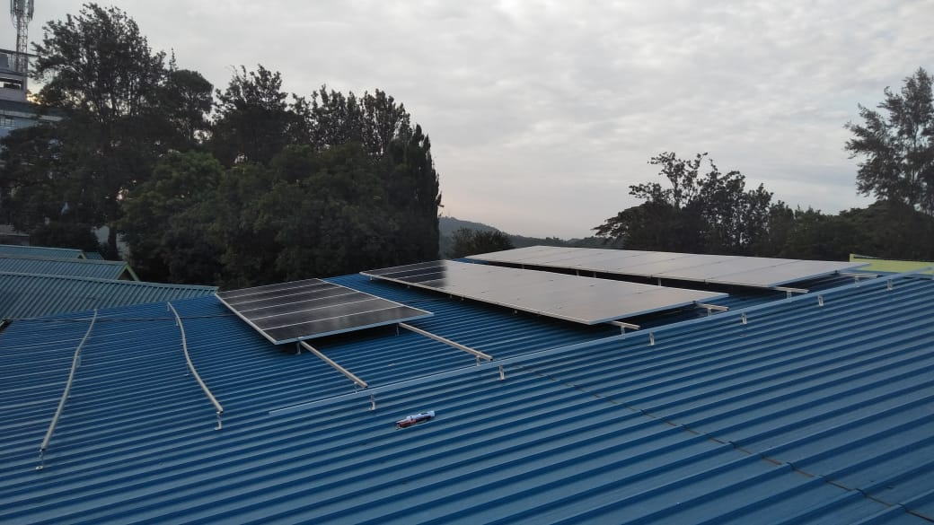 Coastal solar PPA installation on a resort rooftop