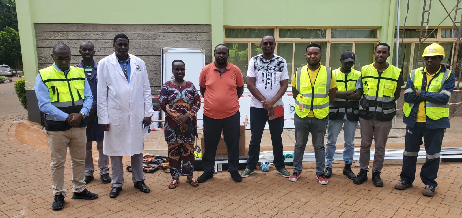 AFENERGY engineering team on a commercial site handover